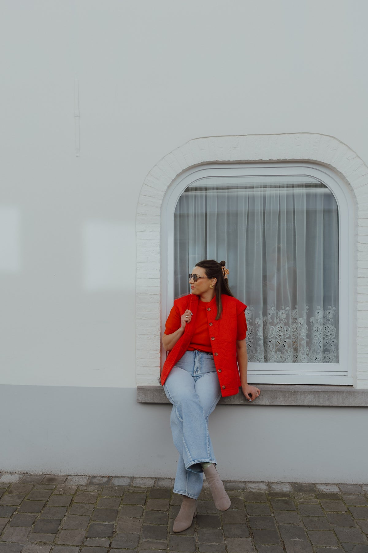 YASCASI PADDED VEST rood