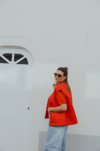 YASCASI PADDED VEST rood