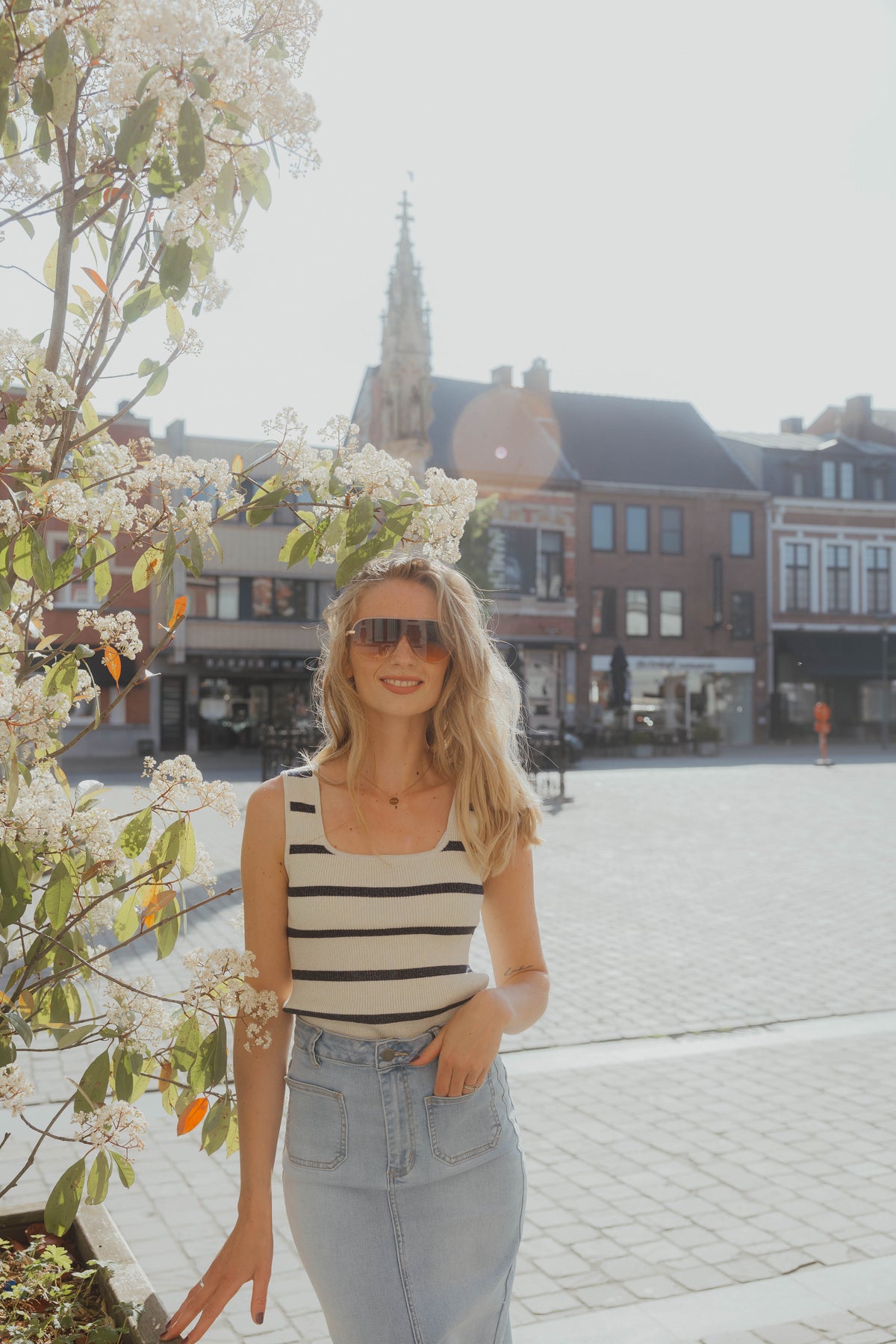 KAMORITA KNIT TOP goud
