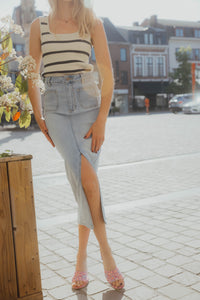 KAKARLA DENIM SKIRT blauw