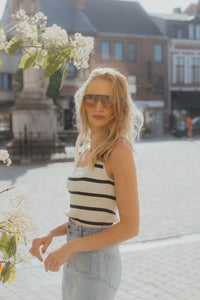 KAMORITA KNIT TOP goud