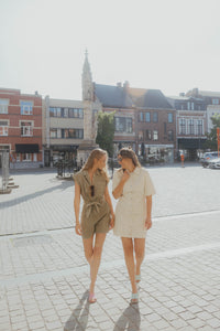 YASDIRMA DENIM DRESS ecru