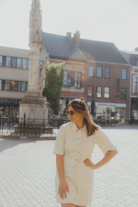 YASDIRMA DENIM DRESS ecru
