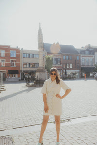 YASDIRMA DENIM DRESS ecru