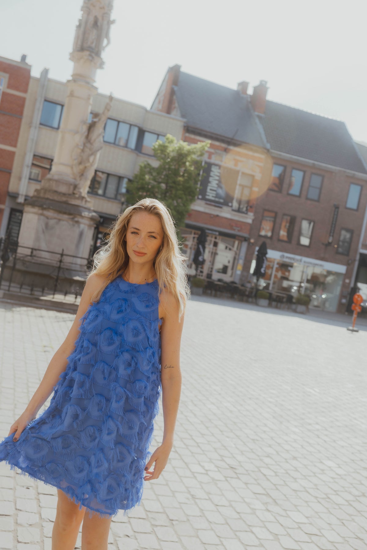 YASDIO DRESS blauw