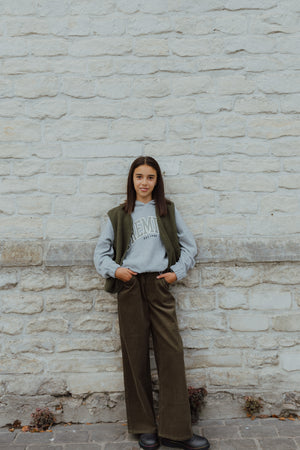 NKFROSE WIDE CORD PANTS 2009 kaki