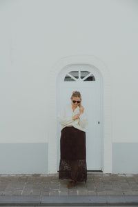 KCCARLEY LACE SKIRT bruin