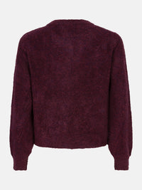 YDCARDIGAN EDEN aubergine