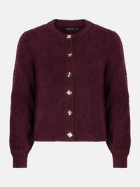 YDCARDIGAN EDEN aubergine