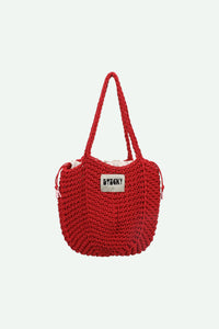 CROCHET BAG rood