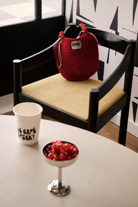 CROCHET BAG rood
