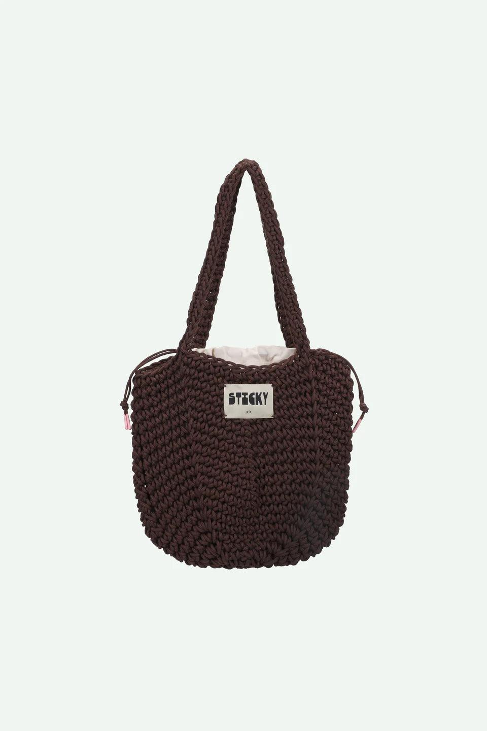 CROCHET BAG bruin
