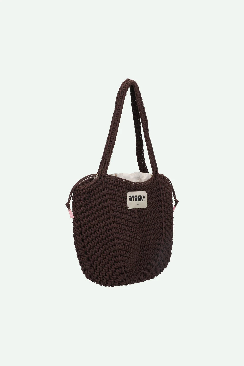 CROCHET BAG bruin