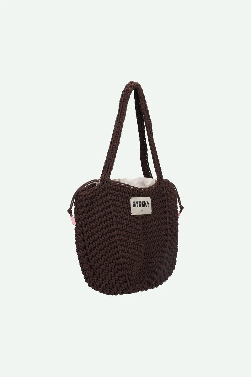 CROCHET BAG bruin