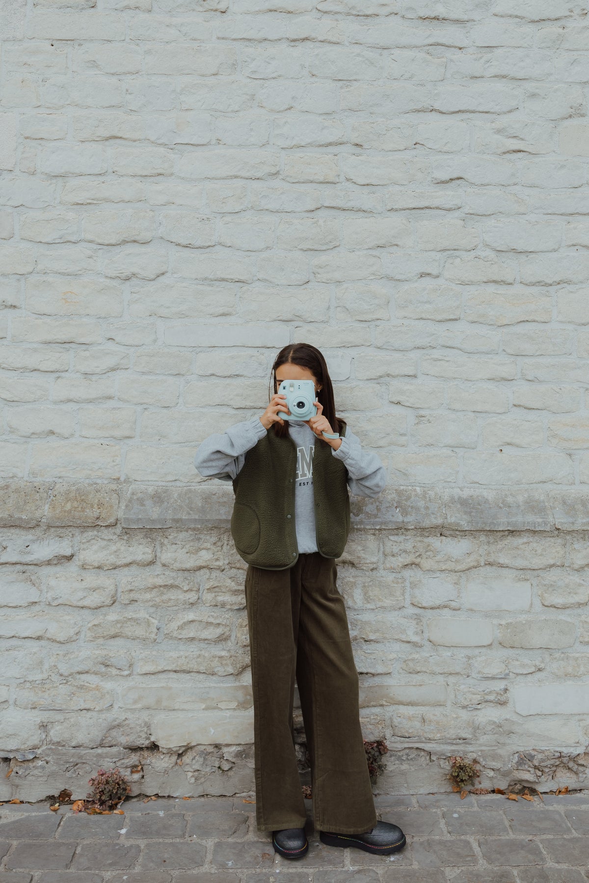 NKFROSE WIDE CORD PANTS 2009 kaki