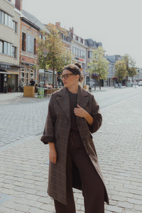 IHEMMALU JACKET bruin/ruit