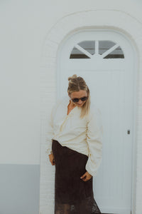 KCCARLEY LACE SKIRT bruin
