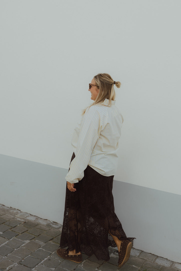 KCCARLEY LACE SKIRT bruin