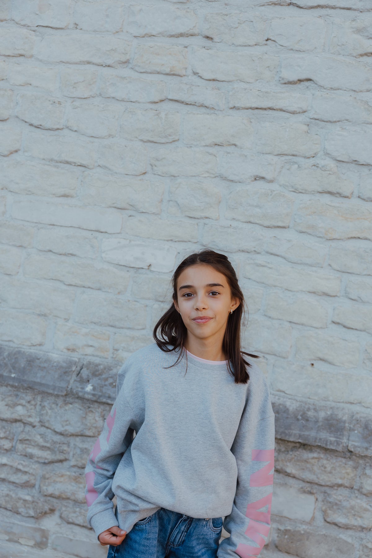NKFNOKKI LS  SWEAT grijs
