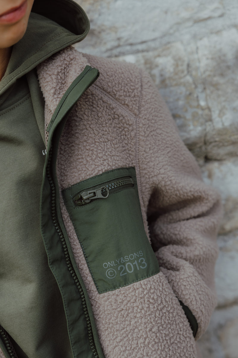 OSJDALLAS SHERPA JACKET groen