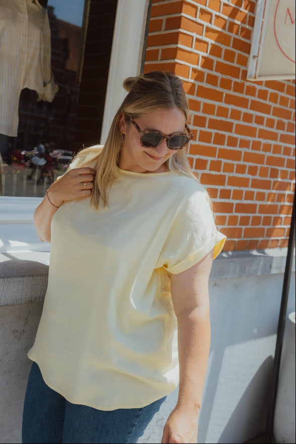 KCMILIA WING BLOUSE geel
