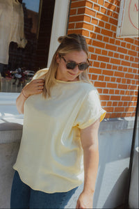 KCMILIA WING BLOUSE geel