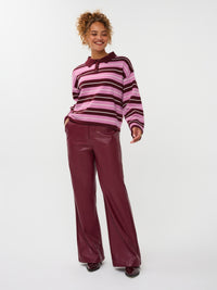 YDKNITTED TOP BALOU bordeaux/roos