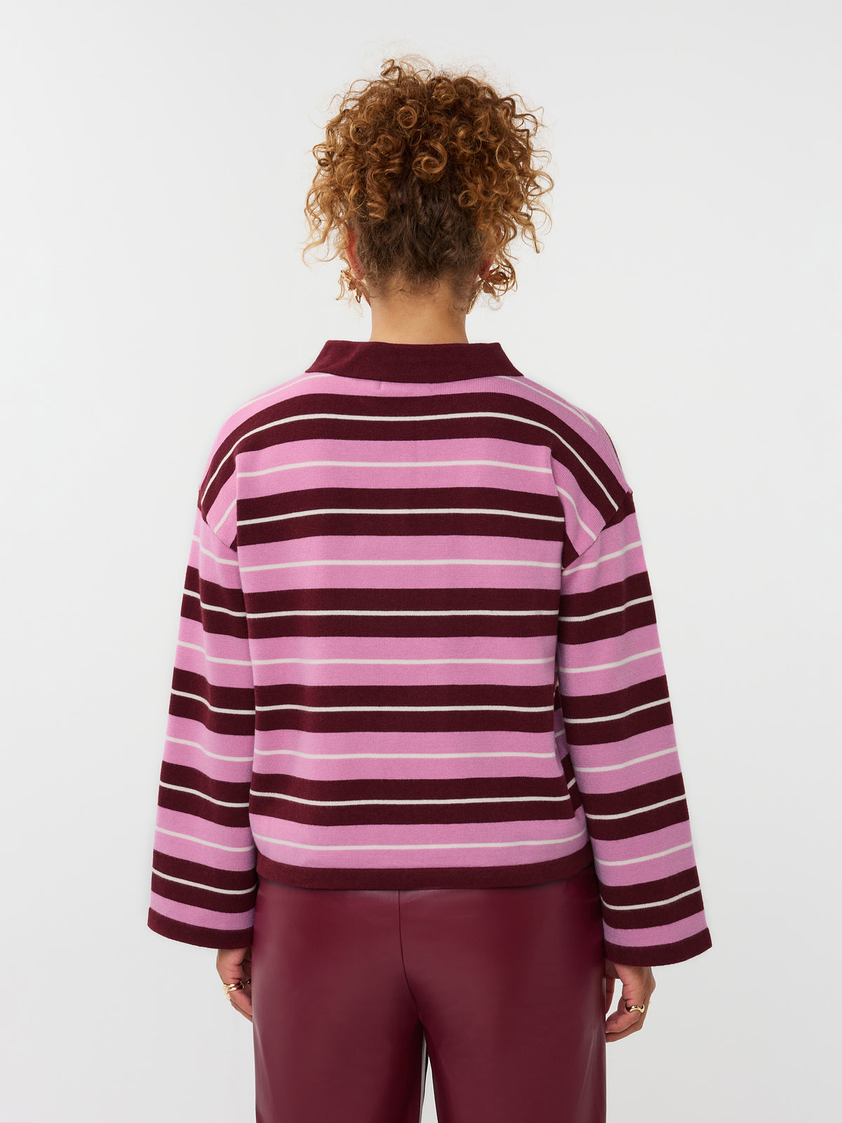 YDKNITTED TOP BALOU bordeaux/roos