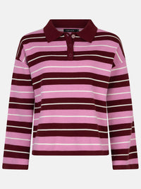 YDKNITTED TOP BALOU bordeaux/roos