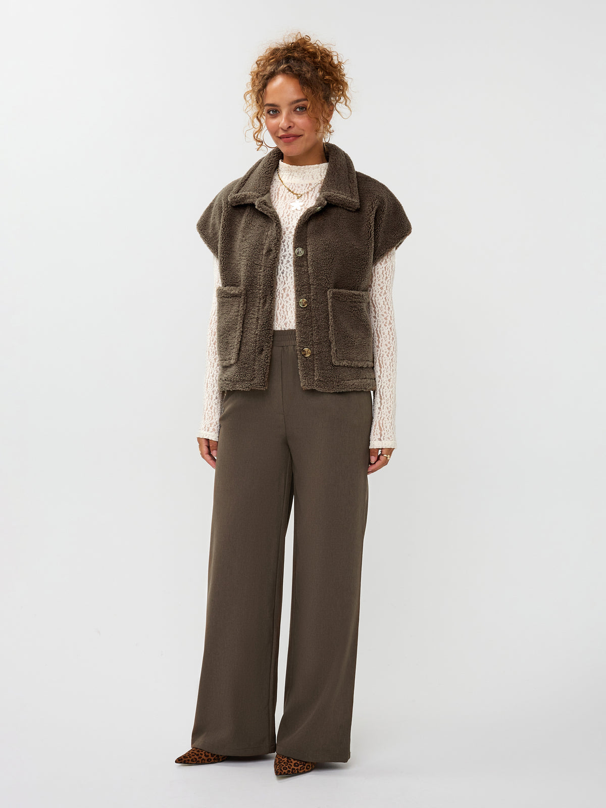 YDGILET REJOU bruin