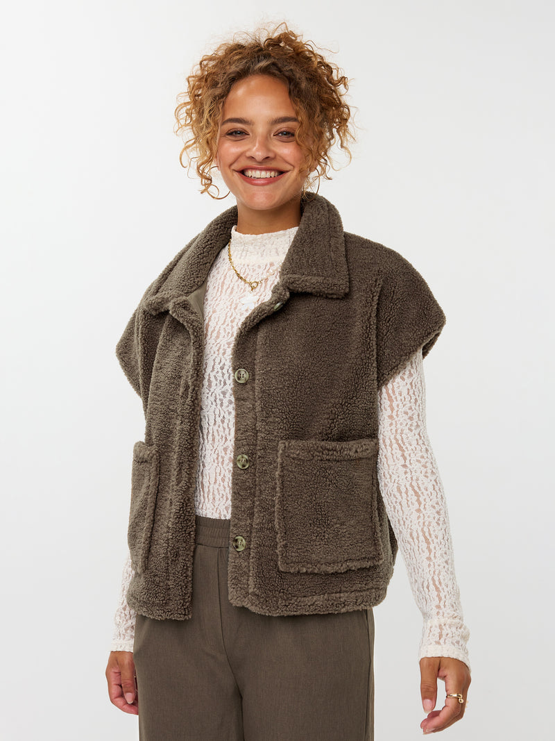 YDGILET REJOU bruin