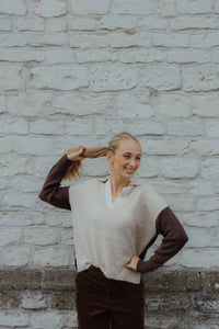 BYMONNA POLO JUMPER beige