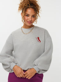 YDSWEATER JUST CHILLIN grijs