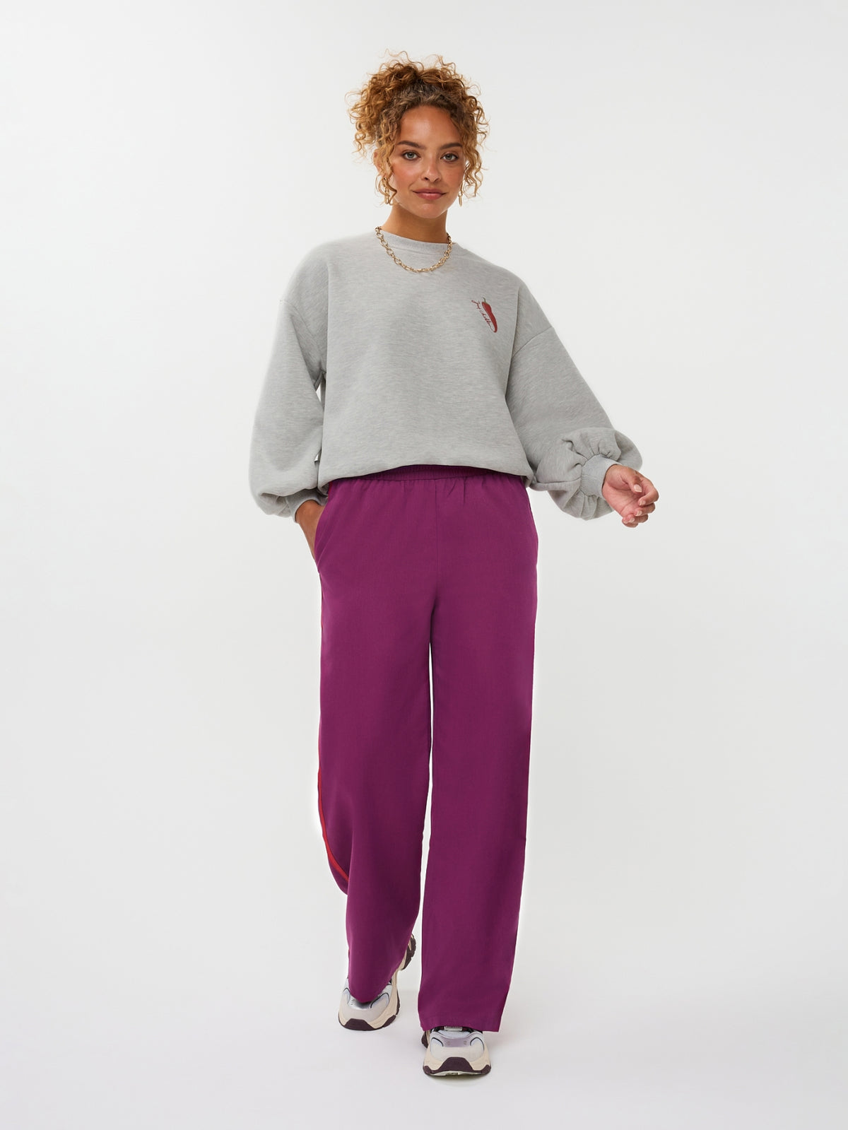 YDSWEATER JUST CHILLIN grijs