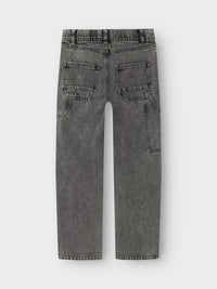 NKMRYAN STRAIGHT CARGO JEANS  4525 grijs