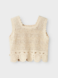 NMFFAUNA VEST ecru