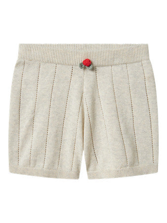 NMFHEYDI KNIT SHORTS beige