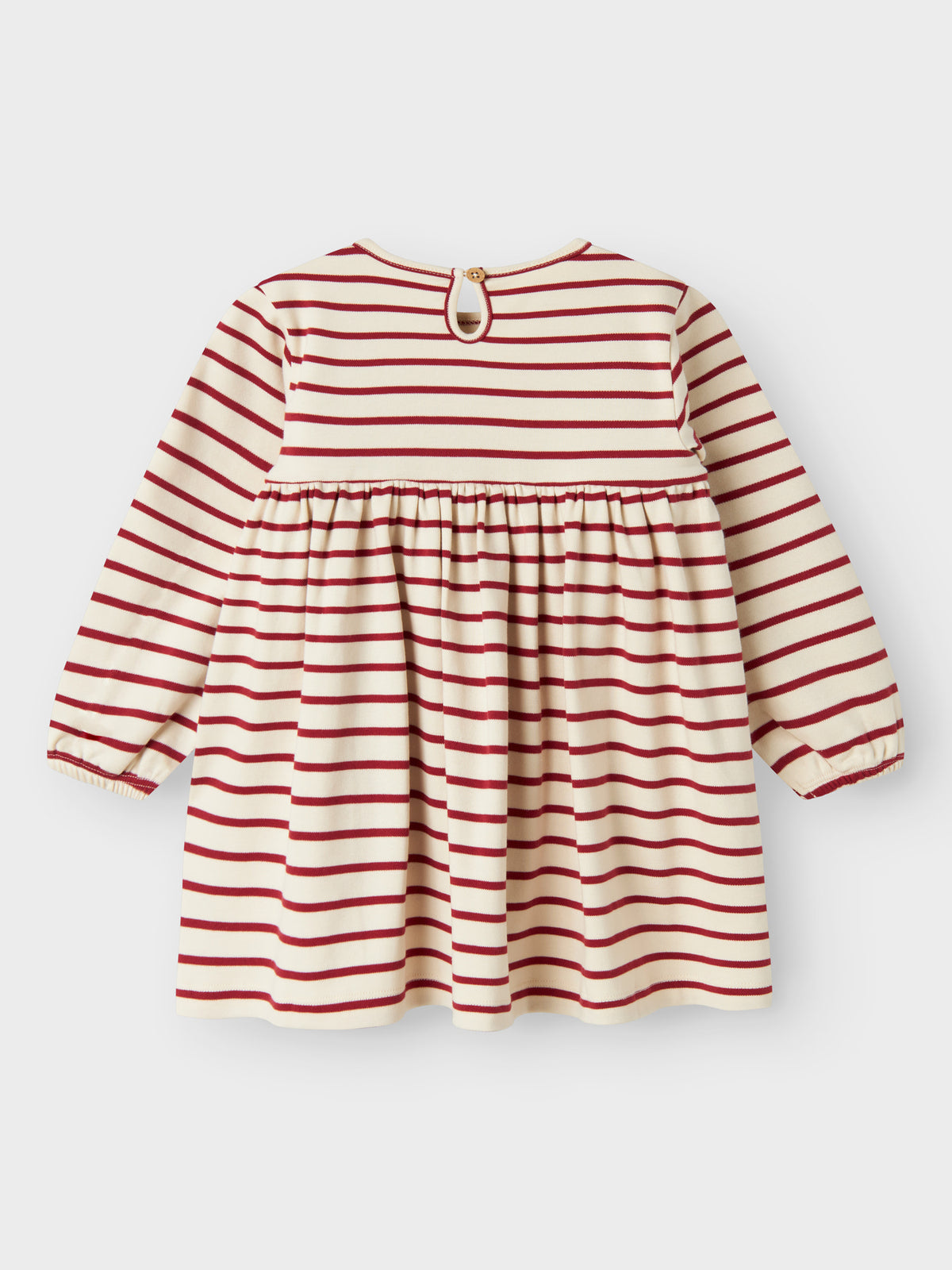NMFLIMIA DRESS streep rood