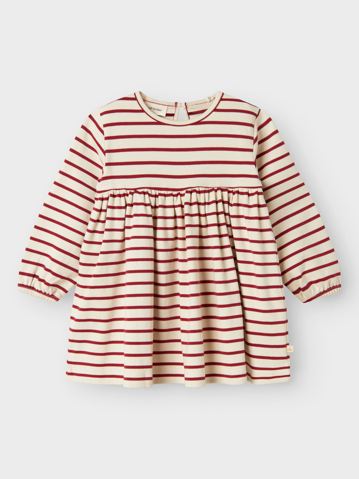 NMFLIMIA DRESS streep rood