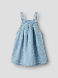NMFHALLIE HEART DRESS blauw