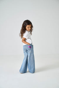 KMGCOMET SMILEY JEANS blauw