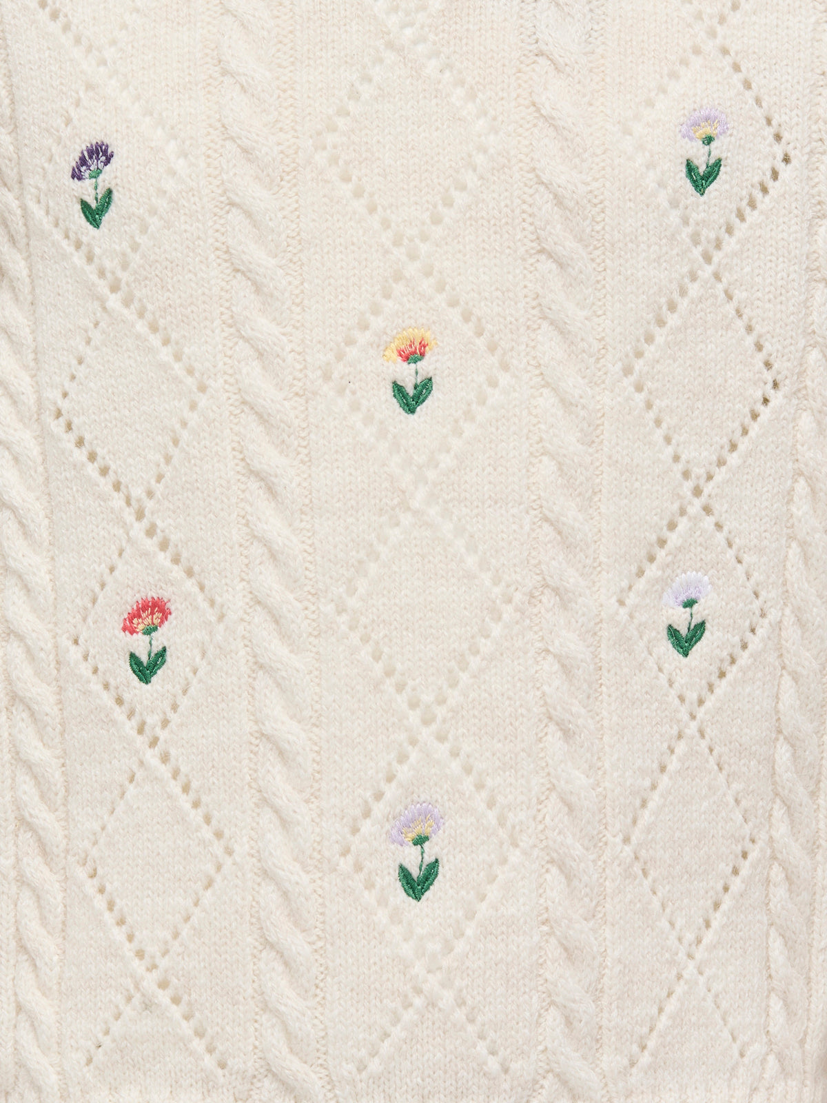 KOGFLOWER KNIT ecru