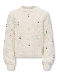 KOGFLOWER KNIT ecru