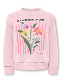 KMGRUTHALINA LIFE PRINTED SWEATER roze