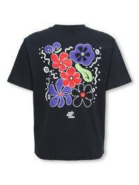 OSJEUPHLORIC LIFE FLOWER TEE zwart