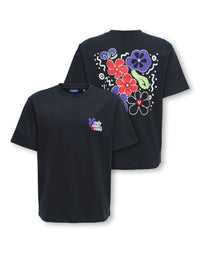 OSJEUPHLORIC LIFE FLOWER TEE zwart