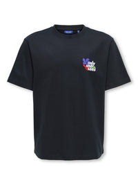 OSJEUPHLORIC LIFE FLOWER TEE zwart