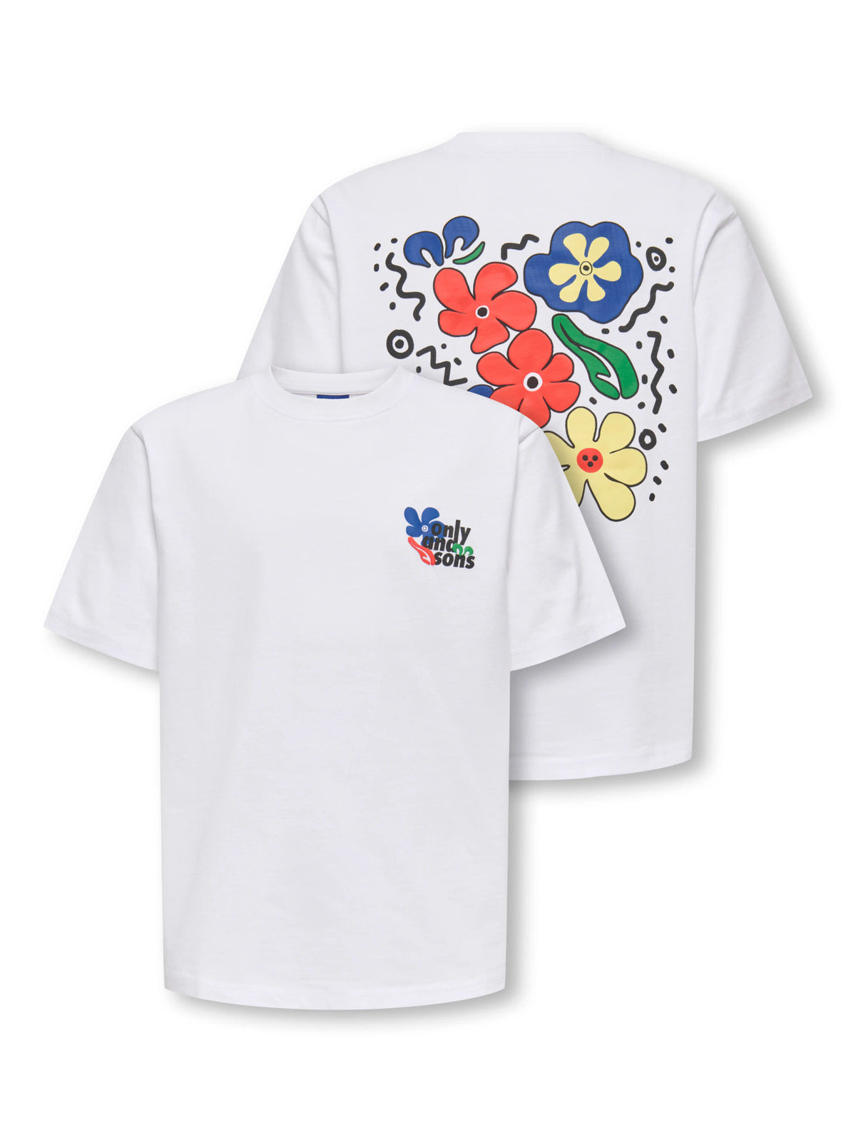 OSJEUPHLORIC LIFE FLOWER TEE wit