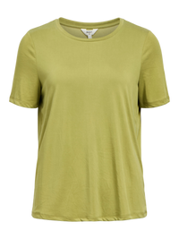 OBJANNIE T-SHIRT mosstone groen