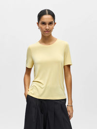 OBJANNIE  T-SHIRT botergeel